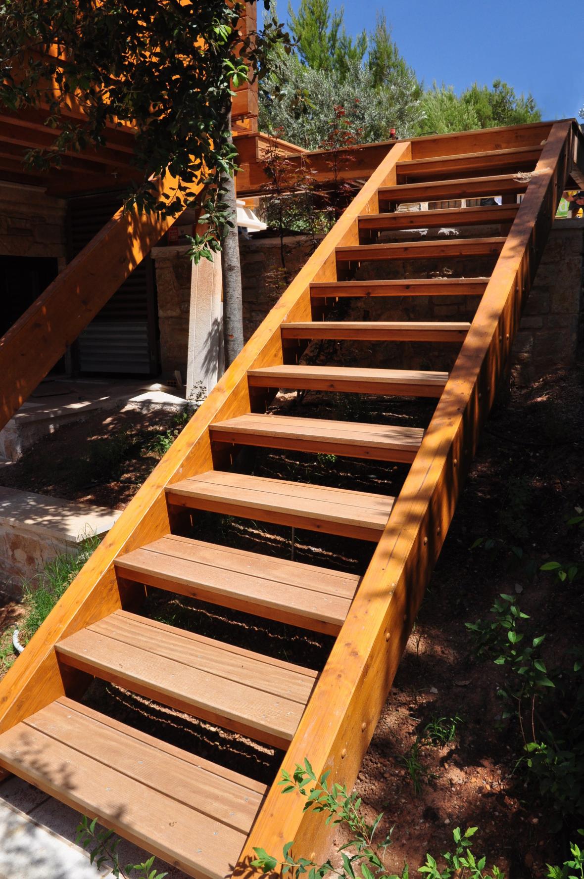 wood stairs