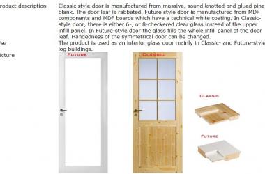 Kontio Interior Glass Door