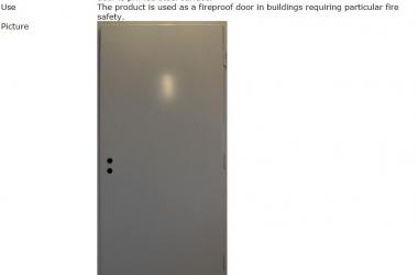 Kontio Fireproof Door