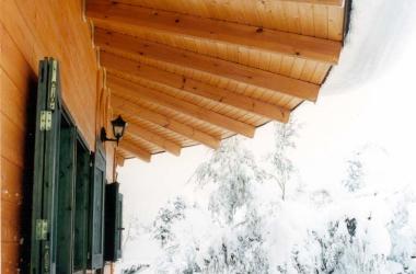 στέγη με εμφανείς δοκούς - εμφανή δοκάρια - κυκλική στέγη -πολύγωνη στέγη