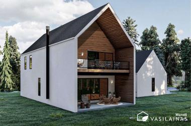 οικολογικές ξύλινες ενεργειακές μοντέρνες κατοικίες Βασίλαινας wooden houses wands
